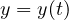 y = y(t)