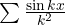 \sum \frac{\sin kx}{k^2}