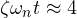 \zeta\omega_n t \approx 4