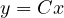 y = Cx
