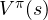 V^\pi(s)