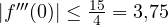 |f'''(0)| \le \frac{15}{4} = 3{,}75