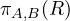 \pi_{A,B}(R)