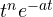 t^ne^{-at}