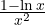 \frac{1 - \ln x}{x^2}