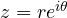 z = re^{i\theta}