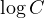 \log C