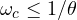 \omega_c \le 1/\theta