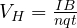 V_H = \frac{IB}{nqt}