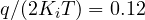 q/(2K_iT) = 0.12