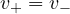v_+ = v_-