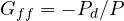 G_{ff} = -P_d/P