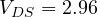V_{DS} = 2.96