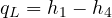 q_L = h_1 - h_4