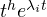 t^h e^{\lambda_i t}