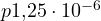 p \lt  1{,}25\cdot 10^{-6}