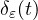 \delta_\varepsilon(t)
