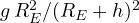 g\,R_E^2/(R_E + h)^2