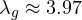 \lambda_g \approx 3.97