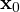 \mathbf x_0