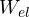 W_{el}