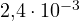 2{,}4\cdot 10^{-3}