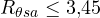 R_{\theta sa} \le 3{,}45