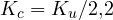 K_c = K_u/2{,}2