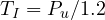 T_I = P_u/1.2