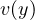 v(y)