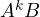 A^kB