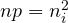 np = n_i^2