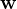 \mathbf w