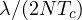 \lambda/(2NT_c)