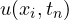u(x_i, t_n)