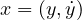 x = (y, \dot{y})