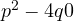 p^2 - 4q \lt  0