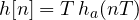 h[n] = T\,h_a(nT)