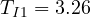 T_{I1} = 3.26
