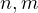 n, m