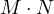 M\cdot N