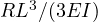 RL^3/(3EI)