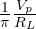 \frac{1}{\pi}\frac{V_p}{R_L}