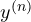 y^{(n)}