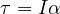 Rendered by QuickLaTeX.com \tau = I\alpha