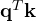 \mathbf q^T\mathbf k