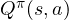 Q^\pi(s, a)