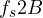 f_s \lt 2B