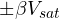 \pm\beta V_{sat}