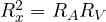 R_x^2 = R_A R_V